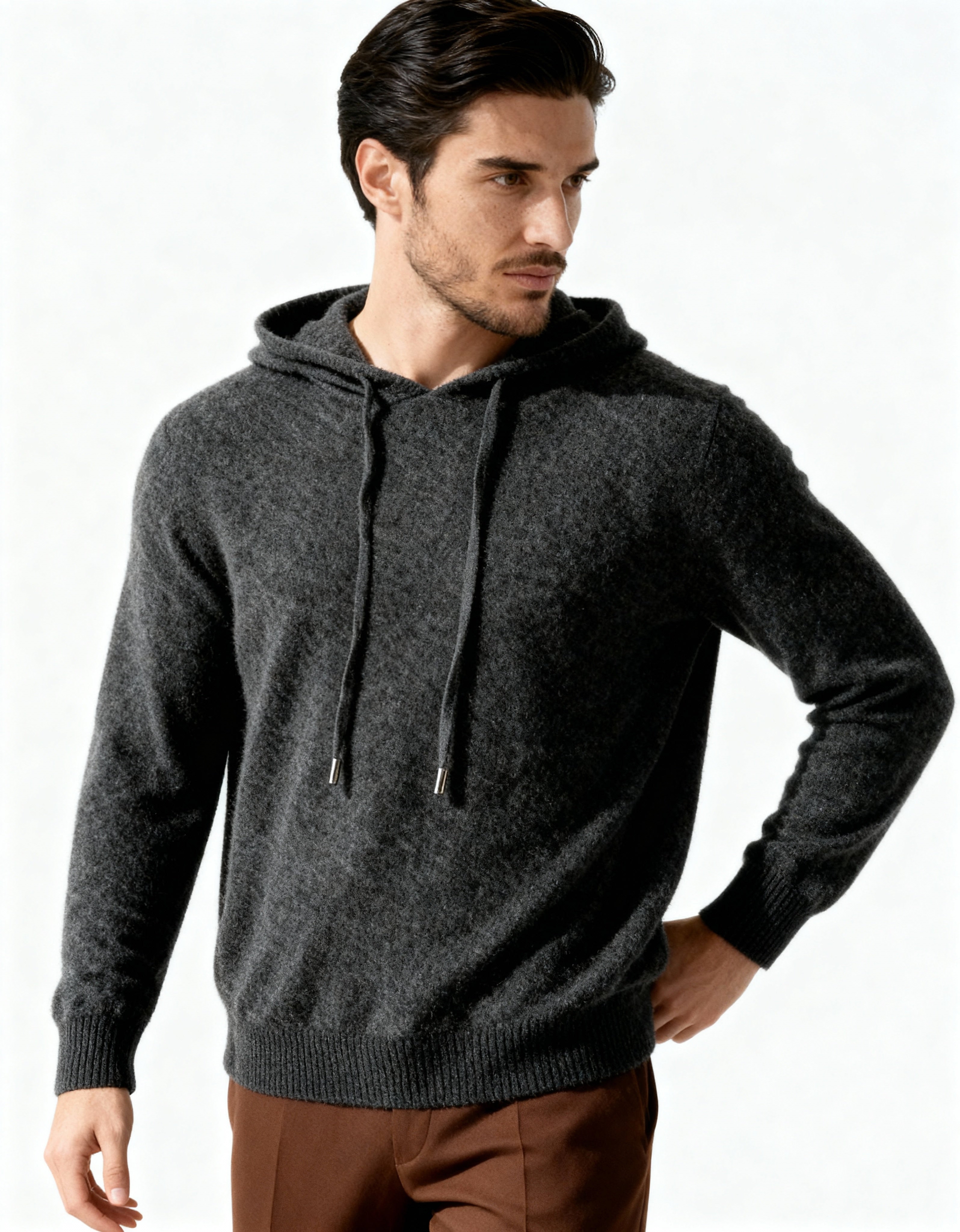 100% Cashmere Hoodie